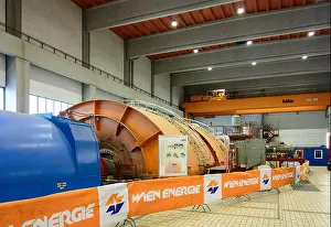 Wien Prints: Simmering power station of Vienna Ernergie : Block 3 : Turbo kit with steam turbine