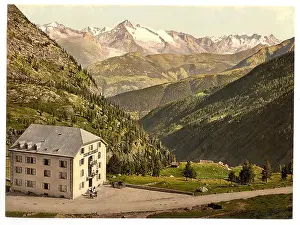 Destination Architecture Prints: Simplon Pass, Hotel Bellevue, Valais, Alps of, Switzerland LCCN2001703324