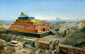 Simpson William - the Tower of Babel (Birs Nimrud Restored) - British School - 19th Century