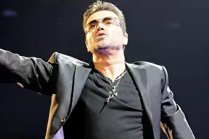 San Diego Prints: A singer George Michael performing live in San Diego