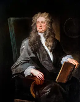 Sir Isaac Newton (1642-1727), portrait of the English physicist and mathematician by John Vanderbank, 1725