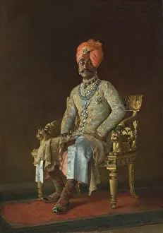 The Arts Prints: Sir Pratap Singh (1845-1922) 1888 by Rudolf Swoboda
