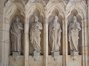 Gothic Style Prints: Skara Cathedral in 13th century Gothic style is a bishops seat in the Swedish town of Skara