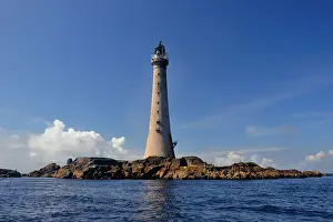 Lighthouse Prints: Skerryvore Lighthouse (located in the Atlantic Ocean, 11 miles SW of Tiree), Scotland
