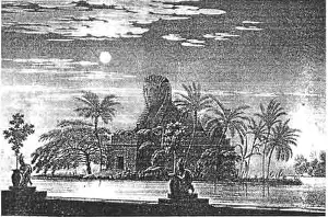 Flute Prints: Sketch of stage design for Mozart's opera Die Zauberflote