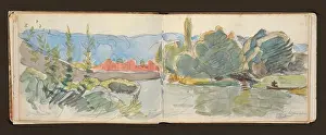 1874 Prints: Sketchbook with manuscript notes Félix Bracquemond