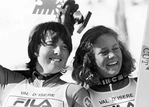 Image Type Prints: Ski-Weltcup in Val d'Isère 1979: Marie-Theres Nadig und Laurie Graham#Ski World Cup in Val d'Isère 1979