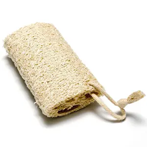 Cleanliness Prints: skin Loofah isolated on a white