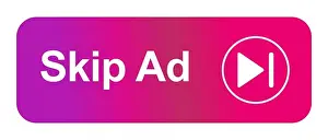 Browser Prints: Skip ad button web icon isolated on the white background
