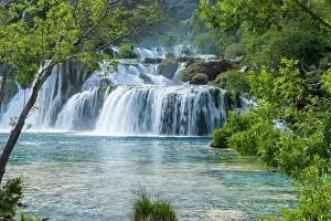 Protected Area Prints: Skradinski buk, Krka National Park, Lozovac, Šibensko-Kninska, Dalmatia, Croatia, Europe