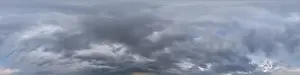 Sky panorama before rain with heavy Cumulonimbus clouds