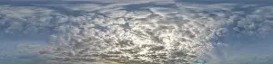 Sky panorama with Stratocumulus clouds in Seamless spherical equirectangular format