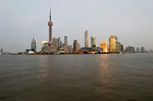 Immense Prints: Skyline with the river Huangpu in the foreground, Shanghai, China