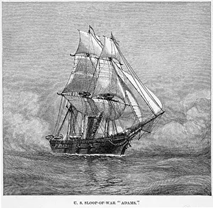 Sailors Prints: US Sloop of War, Adams