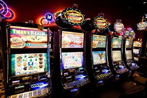 Slot Machine Prints: Slot machines at the Squamish Nation casino