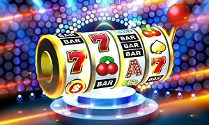Chance Prints: Slots 777 banner, golden coins jackpot