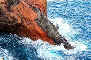 Madeira Island Prints: Small cape on the shape of a lizard spine on the Ponta de São Lourenço (tip of St Lawrence)