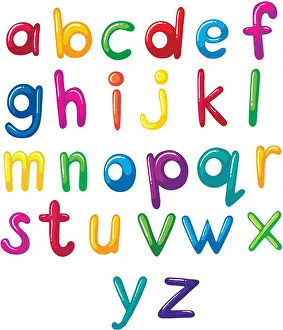 Small letters of the alphabet