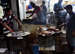 Dhaka Prints: A small roadside restaurant in old Dhaka, Bangladesh