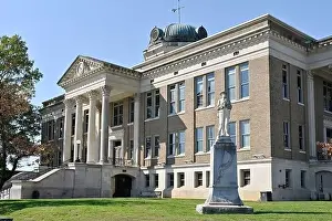 Small town County Courthouse in Athens Alabama, Limestone County, USA
