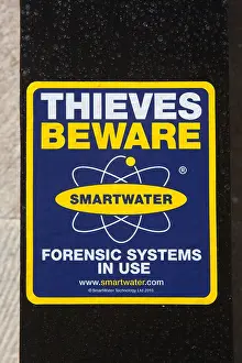 Prevention Prints: Smart water thieves beware logo sticker