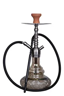 Water Pipe Prints: Smoked hookah with a black pot and hose