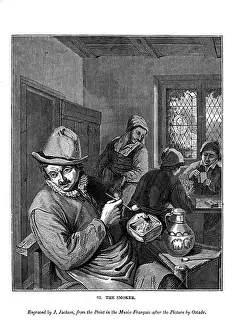 Jackson Prints: The Smoker, c1630-1680 (1843).Artist: J Jackson