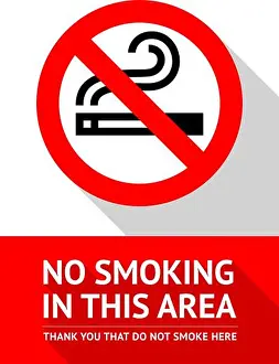 Vector Illustration Prints: No smoking area