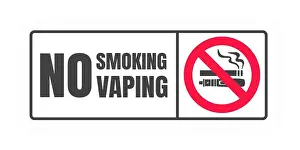 Vape Prints: No smoking no vaping sign