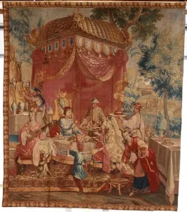 Emperors Prints: The snack: tapestry of the history of the Emperor of China 'La collation