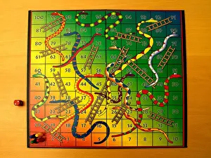 Ladders Prints: Snakes and Ladders Board Game