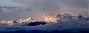 Tourism Industry Prints: Snow covered, Golden Ears mountain peaks of the Garibaldi Ranges