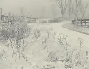 Snow Landscape Prints: Snow landscape in the countryside
