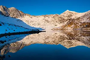 Valley View Prints: The Snowdon Horseshoe over Llyn Llydaw, Snowdonia National Park, Wales