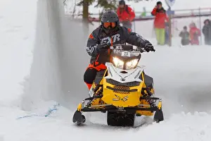 Red Bull Prints: Snowmobile race. Quebec, Canada