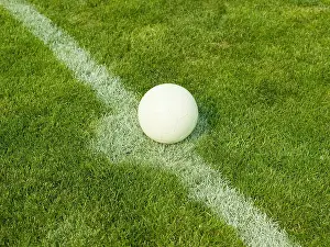 Spherical Prints: A soccer ball on the penalty line