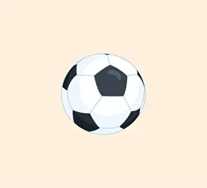 Favorite Prints: Soccer ball vector isolated icon. Football ball illustration