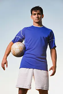 Concentrate Prints: Soccer player holding ball