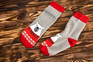 Cold Weather Prints: Socks featuring a polar bear design
