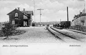 1895 Prints: Södra Railway Station in Eskilstuna