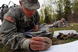 Airborne Prints: A soldier from A Company, 725th Brigade Support Battalion