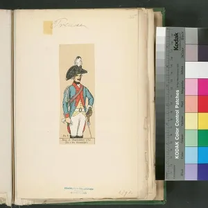 Military Uniform Prints: Soldier of Germany, Prussia, 1790-1792 Germany