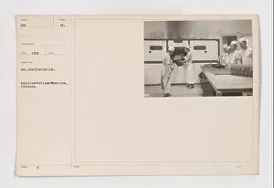 Food Preparation Prints: Soldiers at Camp bakery in 1919