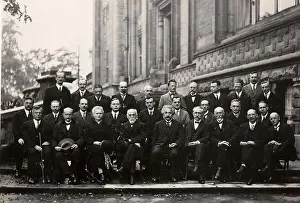 Physicist Prints: The Solvay Conference in 1927 in Brussels, 5th council of physics