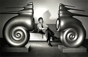 Listening Prints: A sound engineer testing a pair of prototype Nautilus speakers by Bowers and Wilkins