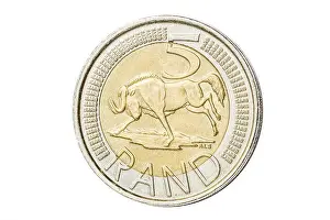 Fund Prints: South African 5 rand coin