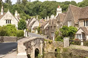 Isles Prints: The South Cotswold Village of Castle Combe regarded by some as The Prettiest Village in England