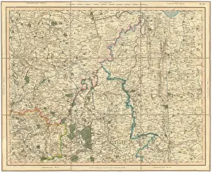 Inch Prints: South Yorkshire, NW Lincolnshire, North Nottinghamshire. CARY 1832 old map