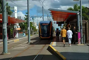 Gold Coast Prints: Southport G Link Tram Station, Gold Coast, Queensland, Australia