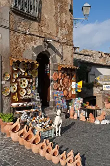 Article Prints: Souvenir shop, Orvieto, Umbria, Italy, Europe